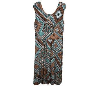 New Summer Dress Ruby Road Safari Style Size XL